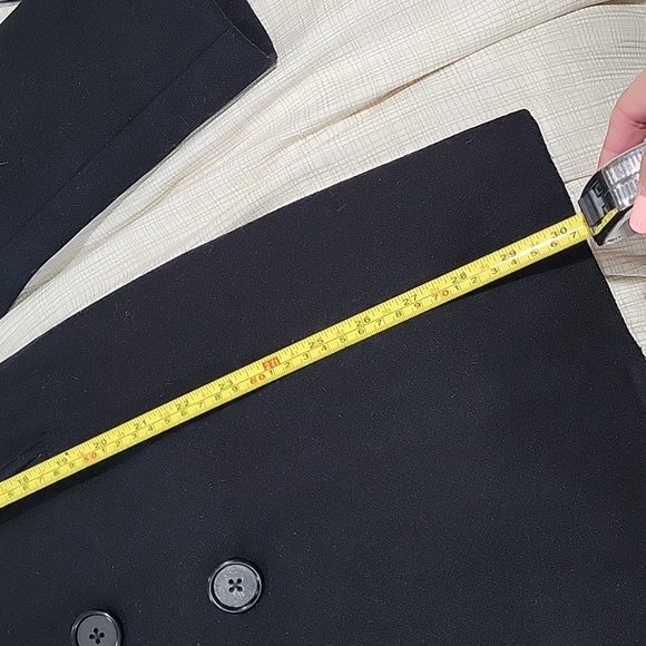 J. Crew black double breasted wool and thinsulate peacoat - Picture 12 of 13